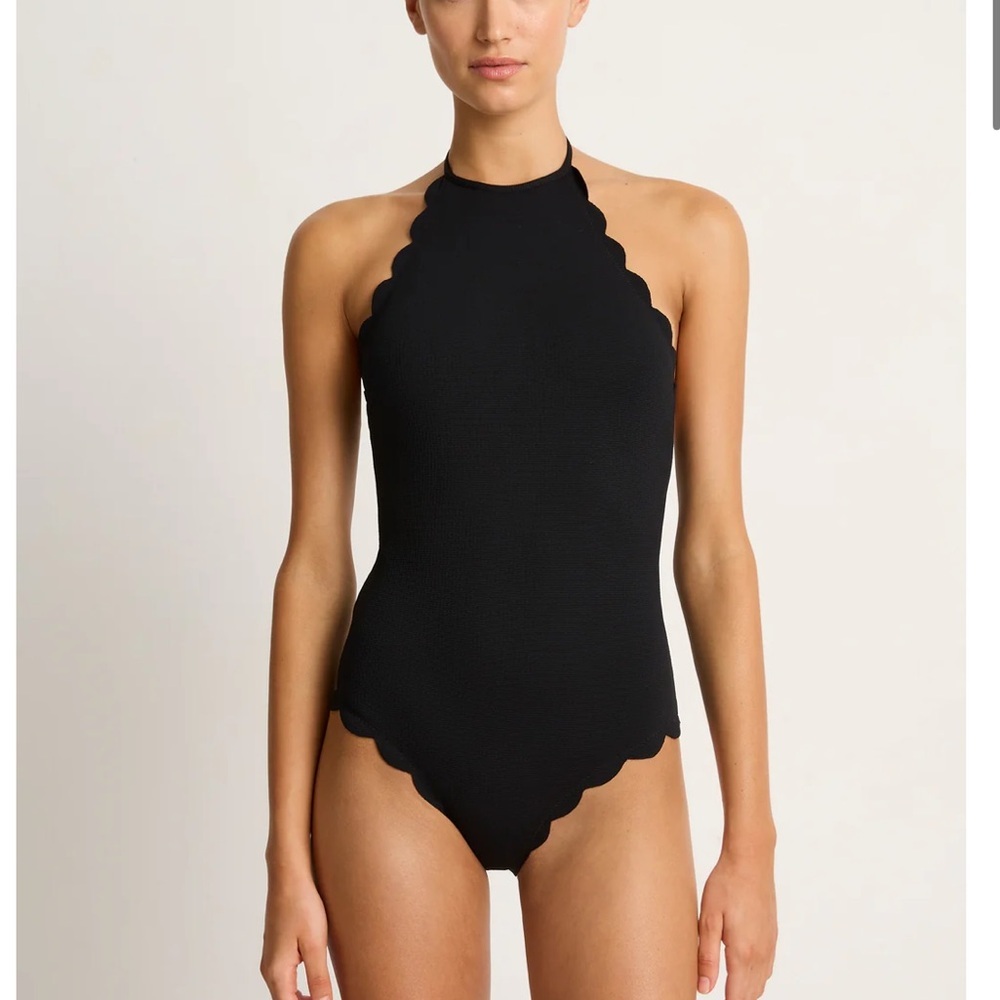 Marysia Mott Maillot Black Halter One Piece Swimsuit